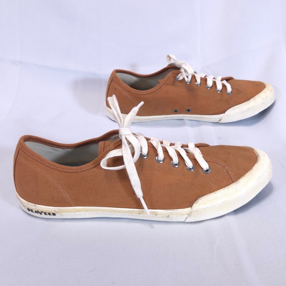 SeaVees Monterey Sneaker Womens 10 Classic Spice Canvas Low Top Brown Earthy - Picture 2 of 12